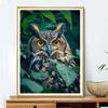 5d DIY Diamond Painting Cross Stitch Cute Animal Owl Diamond Embroidery Mosaic Full Round Drill Home Decor