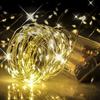 20M 200Led String Lights Usb Christmas Lights Copper Wire String Lights Outdoor Garland Waterproof Fairy Light For Home Wedding