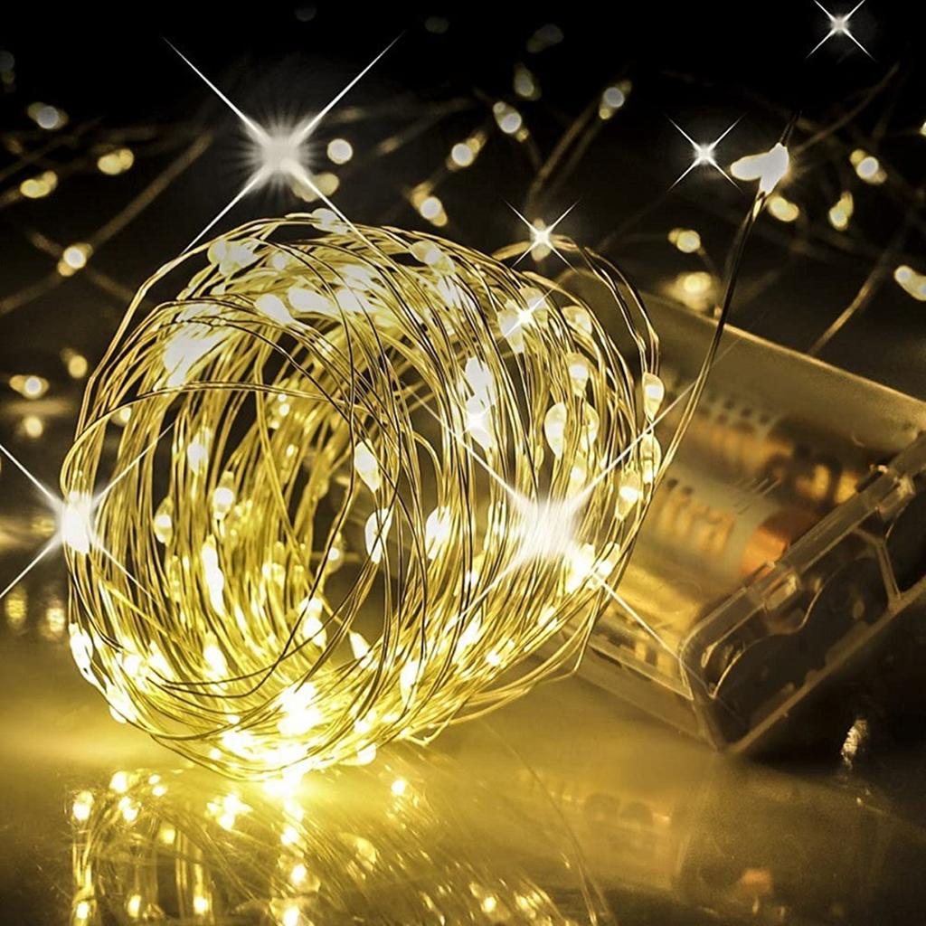 20M 200Led String Lights Usb Christmas Lights Copper Wire String Lights Outdoor Garland Waterproof Fairy Light For Home Wedding