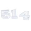 40 Pieces 1.9inch Patches White Applique Accessories Numbers 0-9  for Jeans