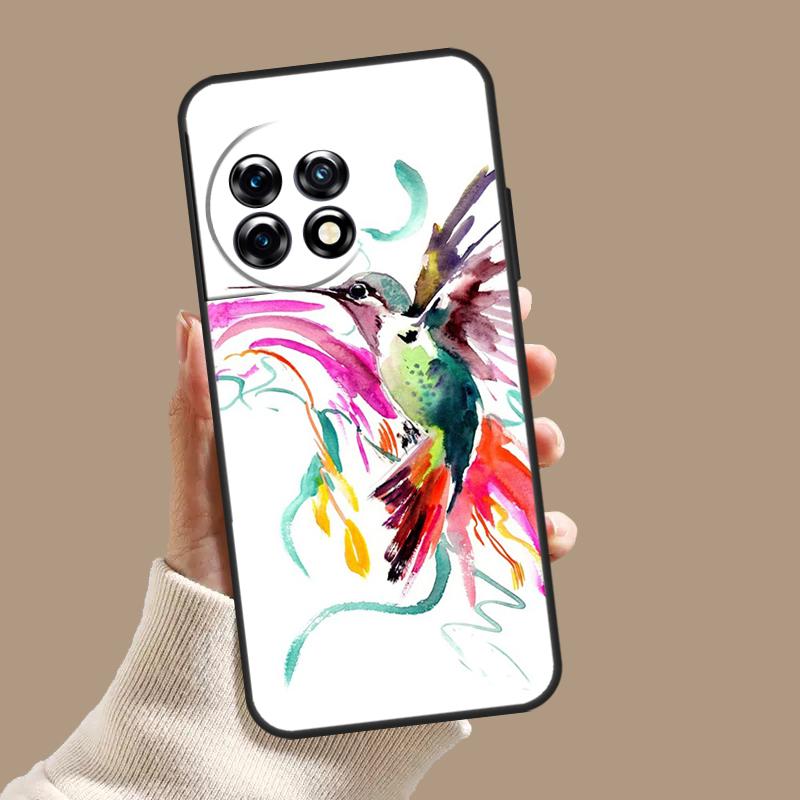 Hummingbird and Flowers Case For OnePlus Nord CE 5 2 3 4 Lite N30 OnePlus 13 11 12 15 13T 13R 10T 12R 9 10 Pro Cover
