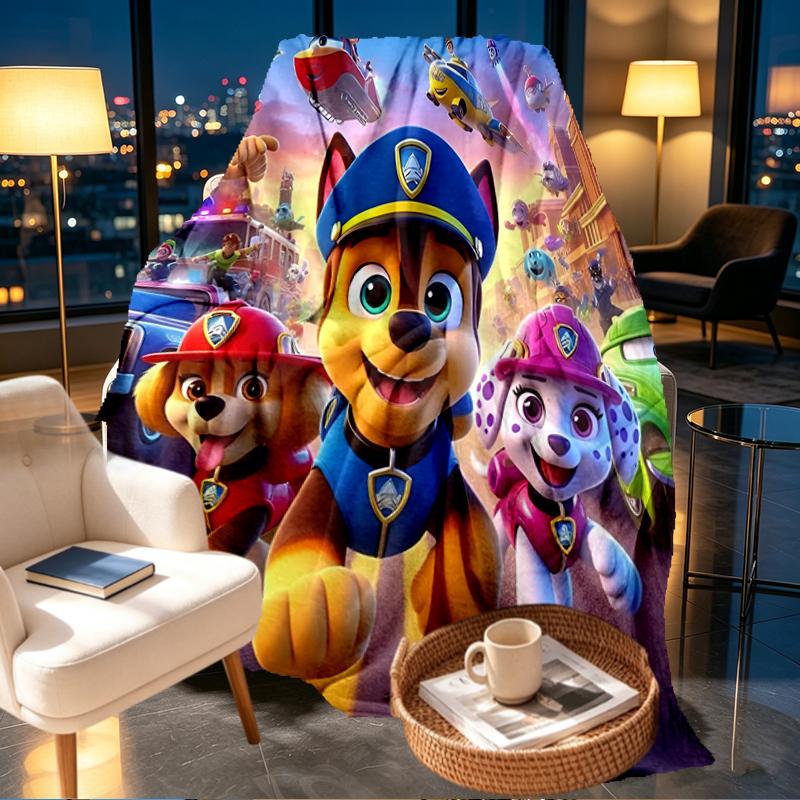 PAW Patrol Print Blanket - Soft & Comfortable, for Bedroom, Travel, Sofa, Home Decoration - Birthday Christmas Gift for Friend