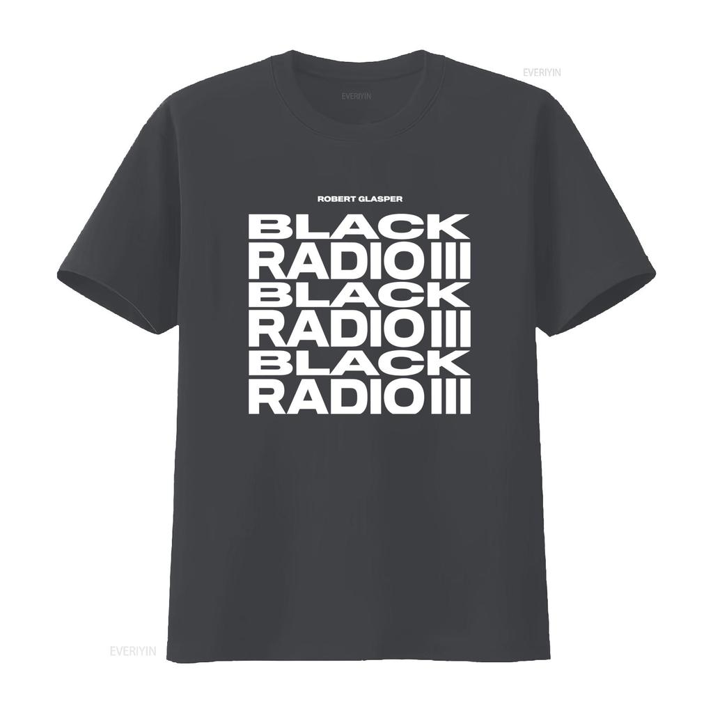 NWT Robert Glasper Black Radio T Shirt Stylish Design for Music Lovers vintage Washed Versatile Stretched Slightly Soft fashion