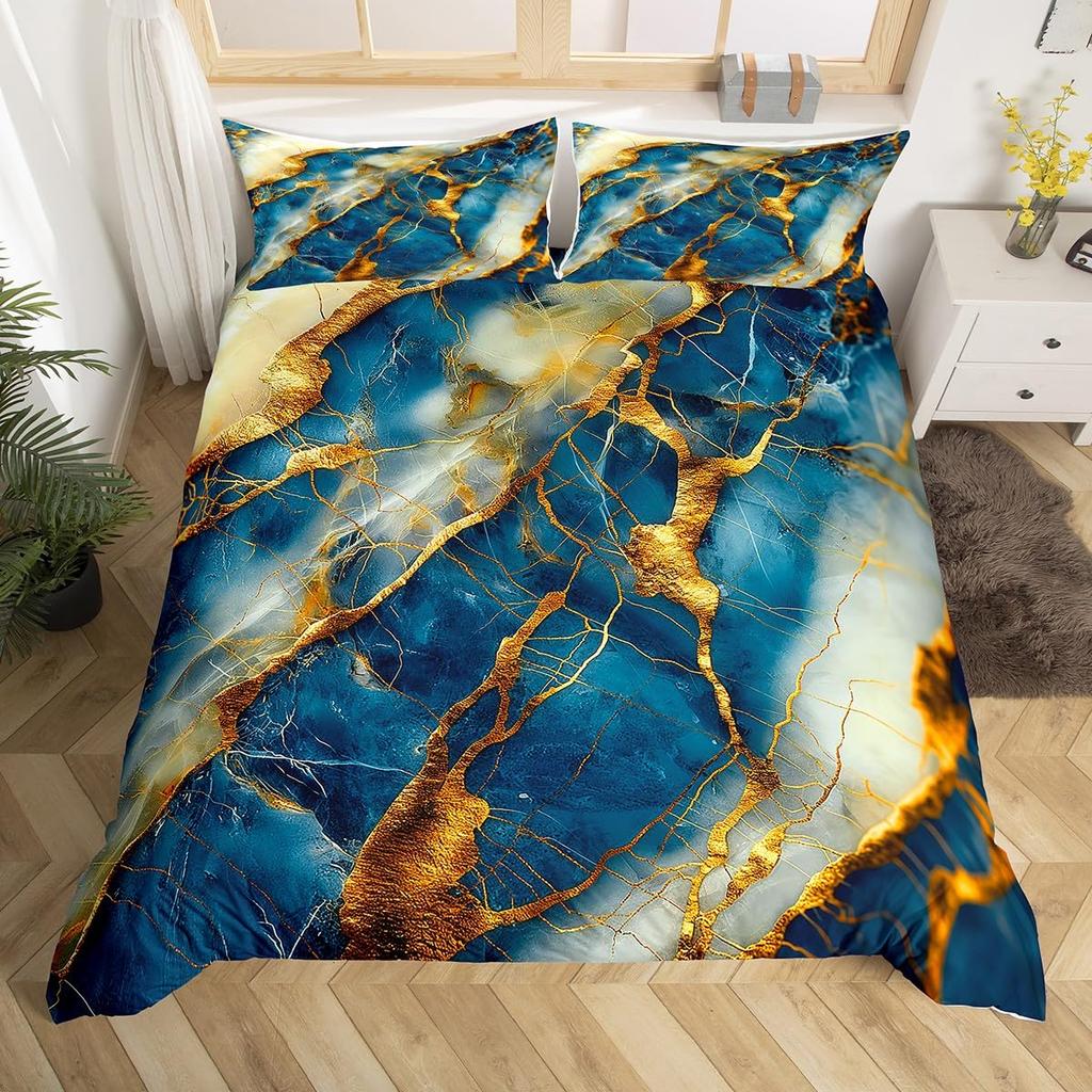 Purple Marble Duvet Cover Single Twin Full King Abstract Comforter Cover Marble Watercolor Bedding Set Ultra Soft Cozy 3 Pieces