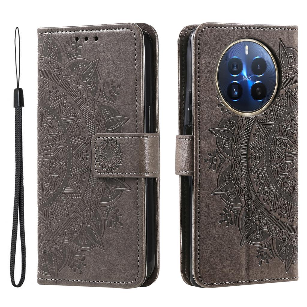 For Realme 12 Pro 5G/12 Pro+ 5G Case Imprinted Full Protection Leather Wallet Phone Cover with Strap