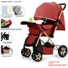 Two-way Stroller Can Sit and Lie Down, Folding Light Stroller, High Landscape 0-3 Years Old Stroller