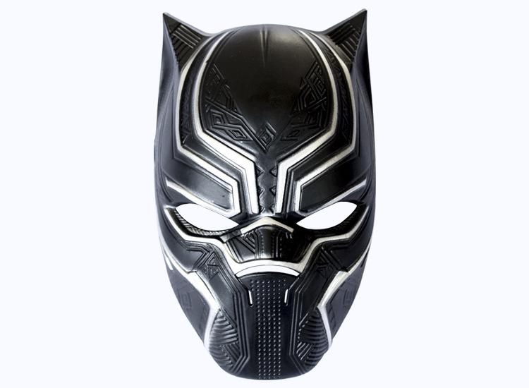 Annual Meeting Horror Theme: Captain America Civil War Black Panther Halloween Helmet Mask One Size чёрный