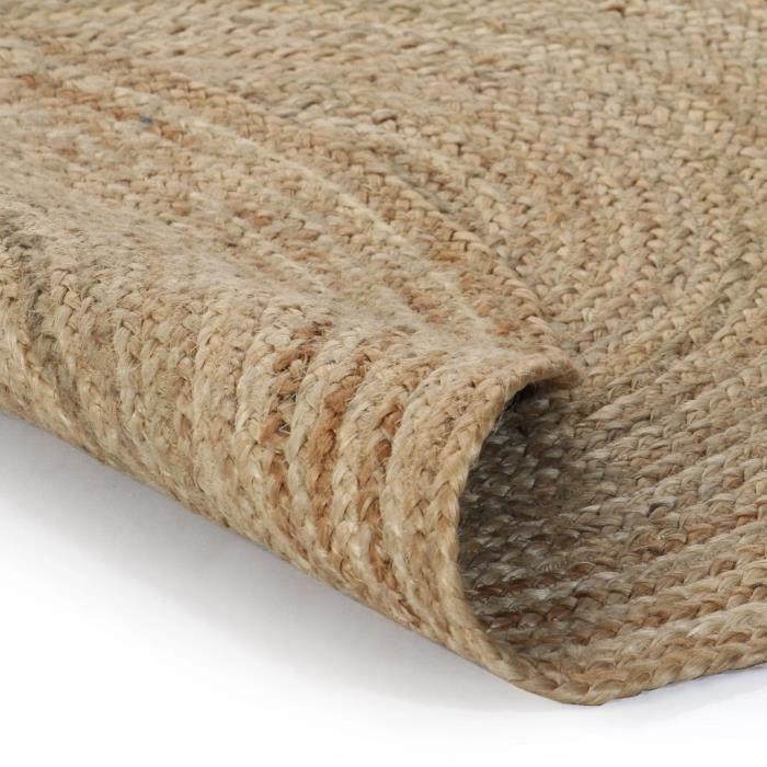 VidaXL Braided Jute Rug 90 Cm Round