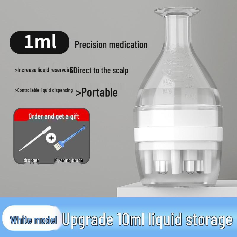 Mino 15ml Large Capacity Scalp Applicator: Portable Hair Strengthening Essential Oil Roller & Massage Comb