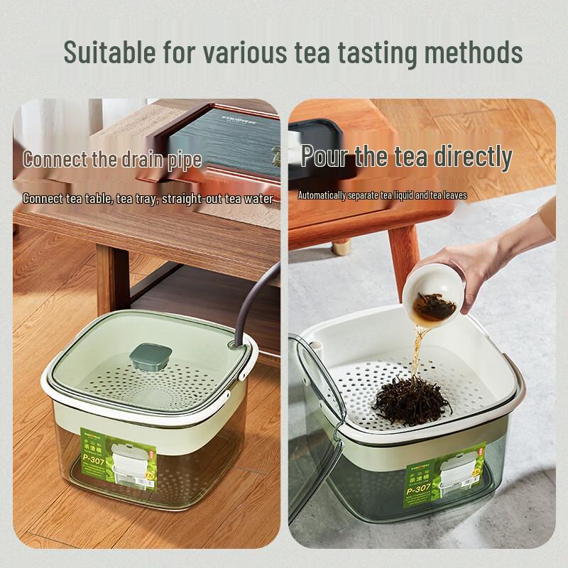 Kamjove Dry-Wet Separation Tea Waste Bin