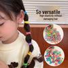Colorful No-Damage Hair Bands for Kids, Little Girl Hair Ties & Rings, Disposable Elastic Circles