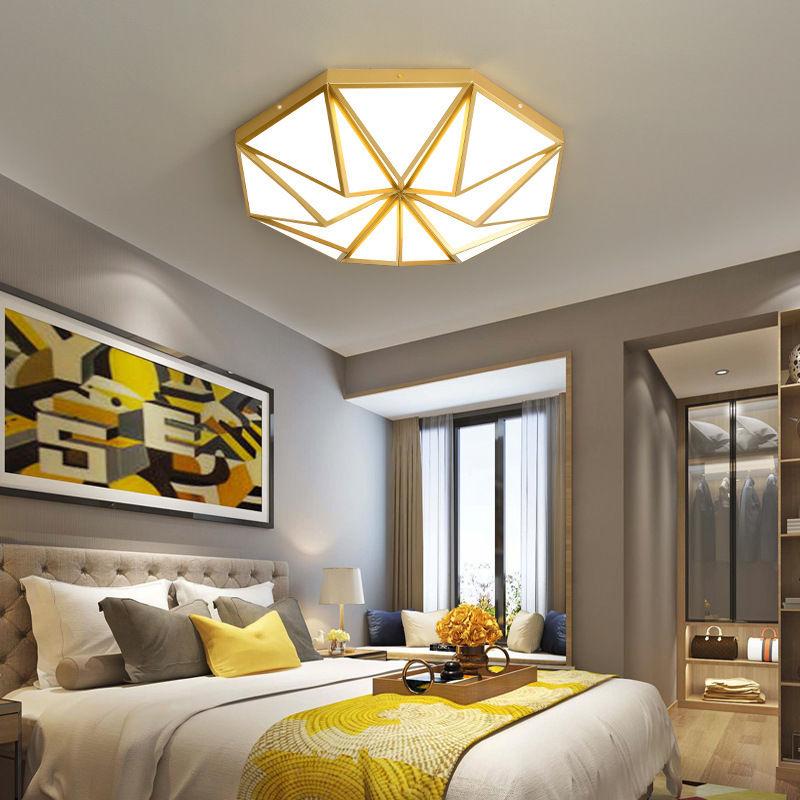 New Nordic Style Living Room, Postmodern, Simple, Creative and Individual Bedroom, Study Ceiling Lamp, Geometric Fixture
