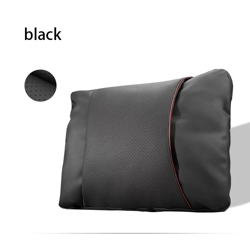 1/2PCS New Car Seats with Nappa Leather Headrests, Breathable Waist Cushions, Neck Pillows, and General Motors Neck Pillows