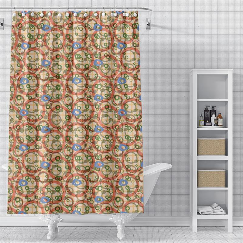 

Home Decoration Shower Curtains For Bathroom Waterproof Curtain Fabric Modern Nordic Style Living Room Abstract Abstract Boho W60H190(CM)-1 Pcs