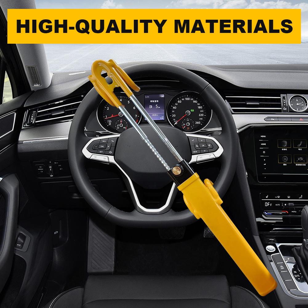 Car Wheel Lock Retractable Double Hooks Universal Wheel Lock Fit for Cars Trucks Vans and SUVs