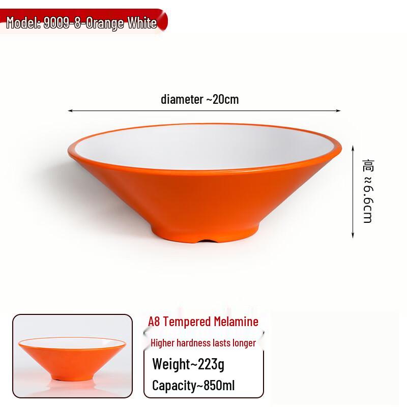 Anyishun 8-inch Melamine Noodle Bowl