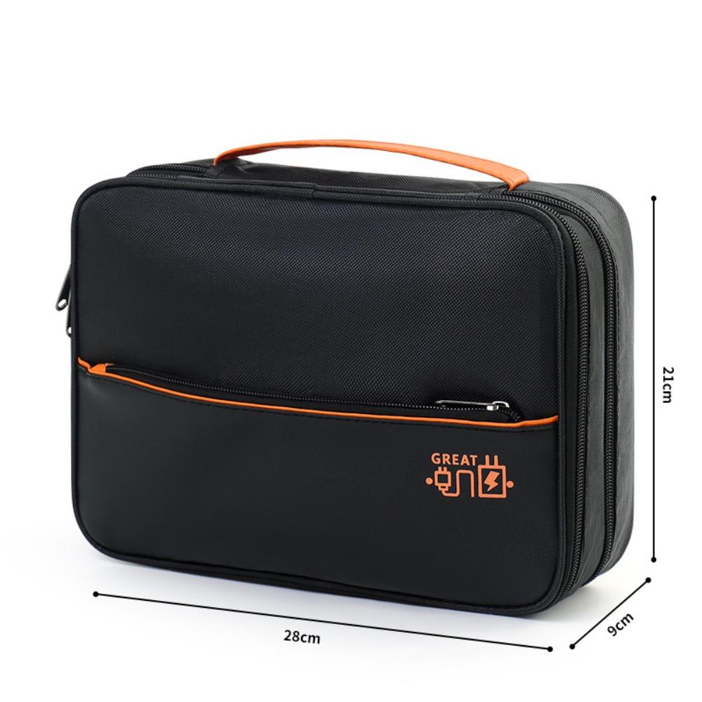 Portable Data Cable Storage Bag Waterproof Electronic Organizer Box Digital Storage Pouch