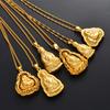 Anniyo Buddhist Guanyin Pendant Necklace Gold Plated Chinese Style Ornament Maitreya Buddha Amulet Hinduism #020107