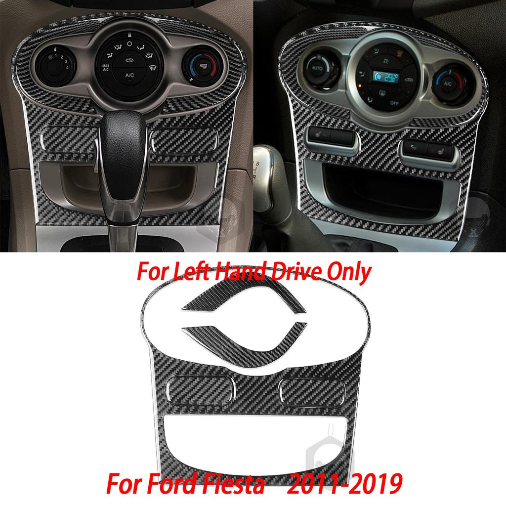Carbon Fiber Side Air Vent Dashboard Center Console Gear Shift Panel Car Interior Accessories Sticker For Ford Fiesta 2011-