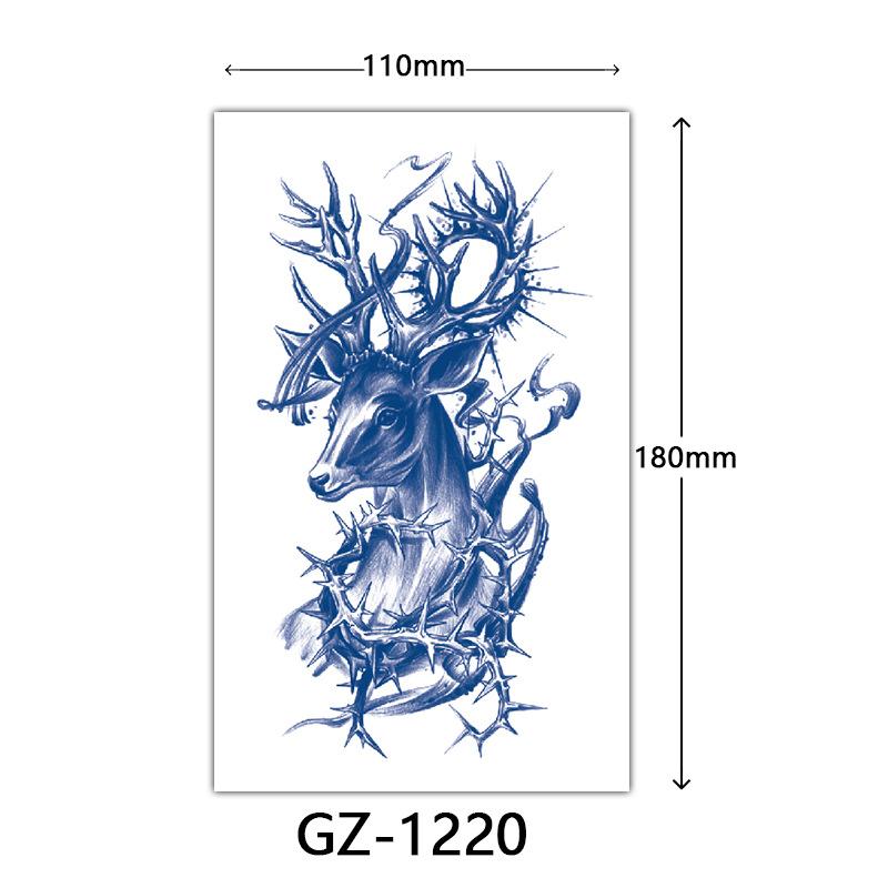 Herbal Tattoo Stickers, Juice Tattoo Stickers, Semi-Permanent English Letter Tattoo Stickers Tattoo