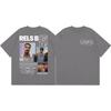 Rapper Rels B Album Merch Tshirt Unisex Unisex Clothing Hip Hop Fashion Short Sleeve Tshirts High Quality Cotton Oversized T Shirt