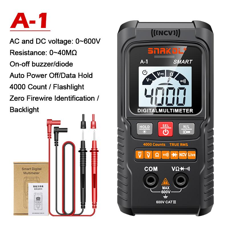 

Mini Digital Multimeter AC DC NCV Smart Multimetro Tester Ohm Voltage Meter 4000 Count Auto Range Profesional Electrician Tester