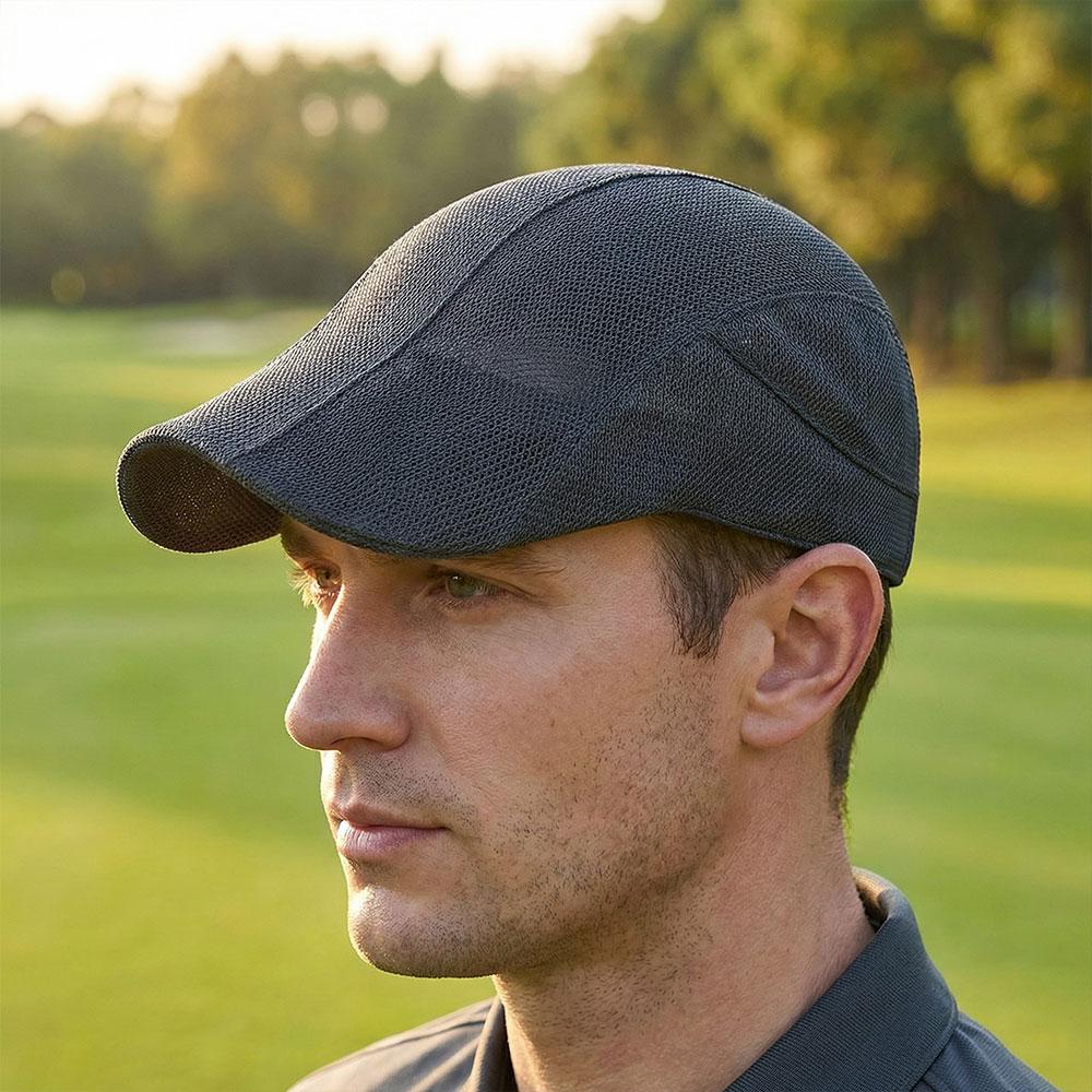 Men Women Mesh Breathable Newsboy Caps Summer Forward Cap Fashion Vintage Painter Hat Solid Color Artist Painter Hats Sun Hat
