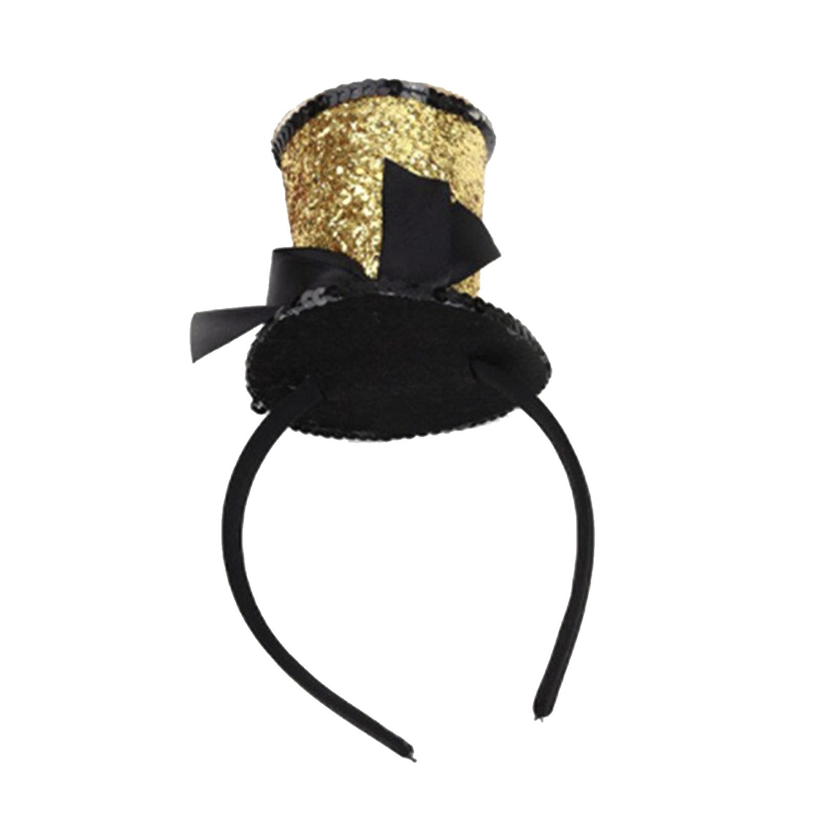 

Multi Color Mini Top Hat Decor Hair Hoop Festival Headband for Teenagers Adult Party Performances Hair Accessories