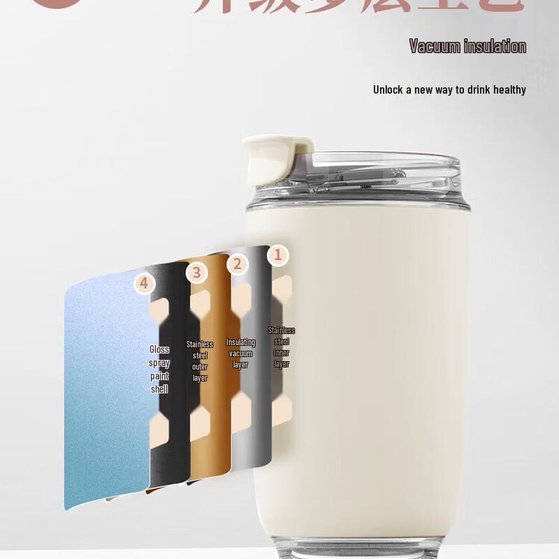 AKS Portable Stainless Steel Insulated Coffee Mug