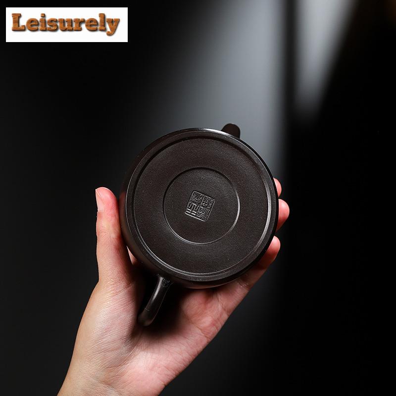 190ml Yixing Fialová Hlina Čajová konvička Ručně vyráběná Konvička Ve tvaru Šišky Surová Ruda Dahongpao Redukující Pálená Bláto Konvička Se Sítkem Zisha Čajová souprava