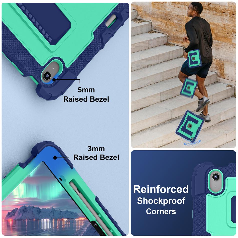 For IPad Case 6 7 8 9 10th 11th 12th Gen M2 M3 M4 2026 2025 A16 11 Mini Air 4 5 10.9 13 Inch Stand Case Shockproof Cover