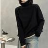 280 Grams of German Velvet, Soft Waxy Turtleneck German Velvet Color Matching Shirt for Women's New Autumn and Winter Can Be Worn Outside