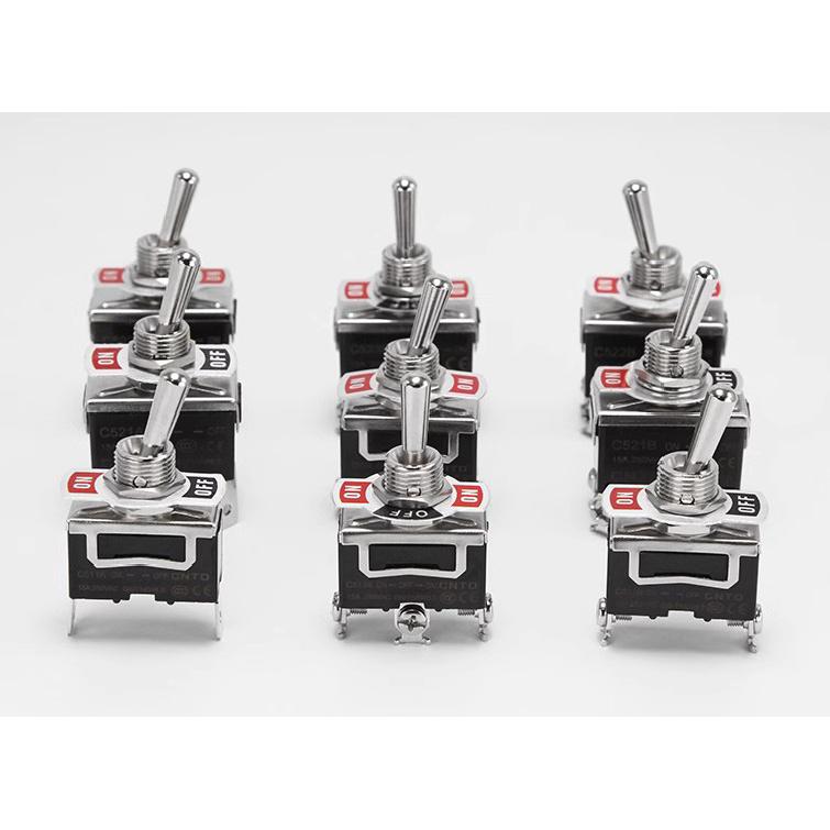 CNTD C5 Toggle Switch Self-locking 15A 250VAC Single Pole Double Pole Switch With Rainproof-cap Switches4