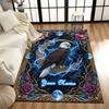 1PC Custom Name Eagle Fantasy Art Theme Floor Mat Ideal for Living Room, Game Rooms, Office, Bedroom,Floor Mat Playful Design