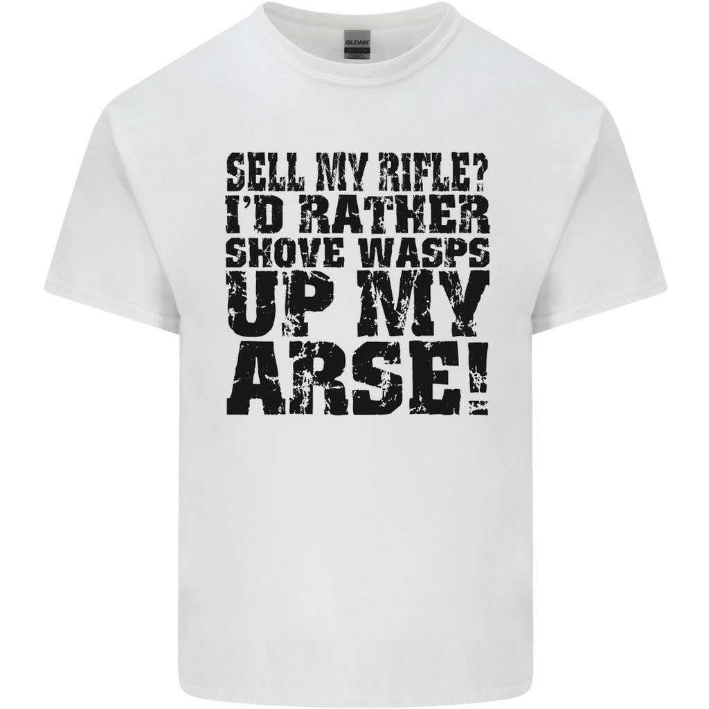 Sell My Rifle Soldier Farmer Farming Range Unisexs Light Cotton TShirt
