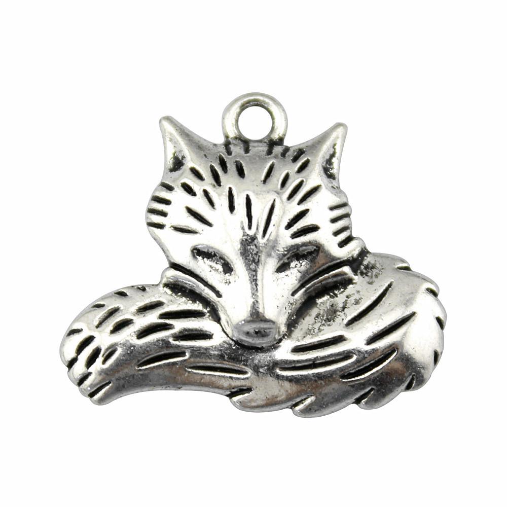 Retro Leopard Charms Metal Animal Pendants For Jewelry Making Handmade Supplies