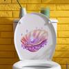{MX} NEW Luminous Self-Adhesive Toilet Sticker Lotus Rose Toilet Seat Cover PVC Waterproof Decals Home Wall Decor