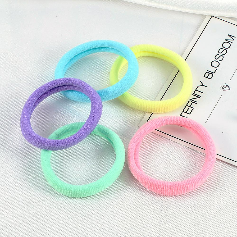 10pcs/set Candy Colors Rubber Band Elastic Thick Hair Bands Ties for Women Girls Gifts Headwear Ponytail Holder Hair Accessories