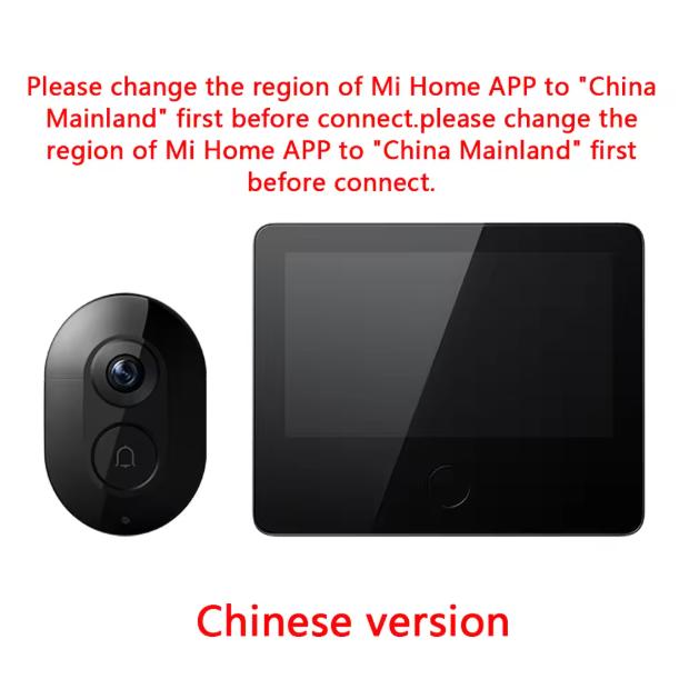 Xiaomi Smart Cat eye 2 WiFi Wireless Camera Video Peephole Doorbell 3MP HD Infrared Night Vision 180 Wide Nngle For Mi Home APP