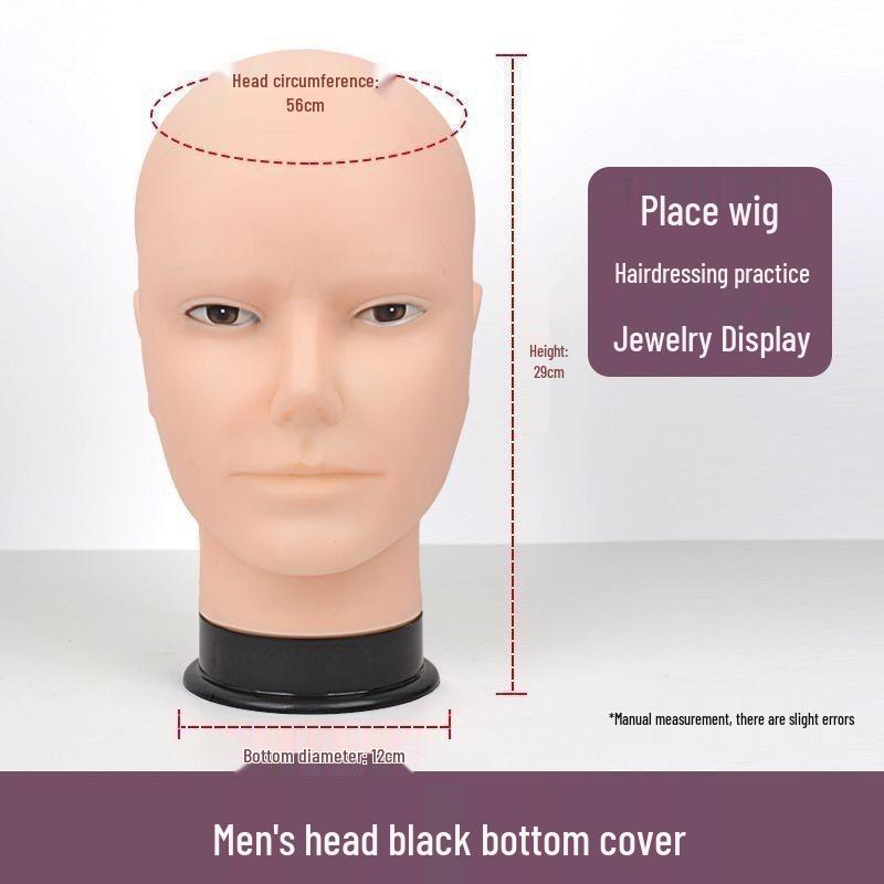 Pursed Lips Wig for Bald Head Model Hair Display