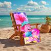 Personalized customized proof beach towel with Trolls pattern - soft, absorbent,quick-drying,perfect swimming,camping&bathing