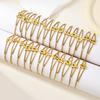 New Stainless Steel Wholesale 26 English Letters Double-layer Ring Gold-plated Bracelet