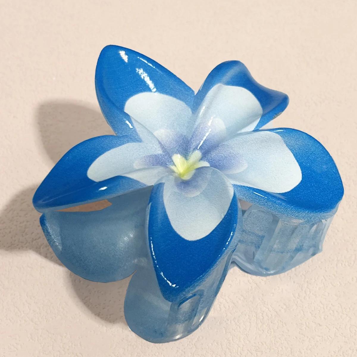 

Новый милый градиентный зажим для волос «Дофаминовый цветок» для женщин, модная креативная заколка-краб, аксессуары для волос