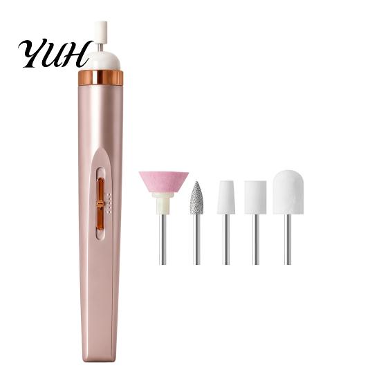 Professional Nail Polishing Pen Electric Drill Kit, Portable Pen-shaped Manicure Pedicure Tool, Adjustable Speed Multifunctional Exquisite Gift
