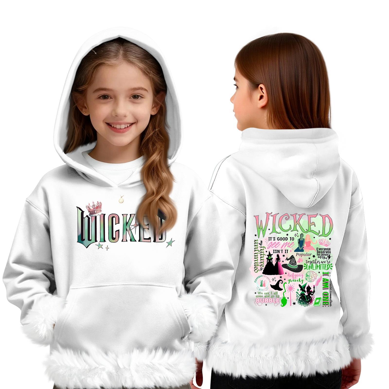 

Детский свитшот для девочек и мальчиков, с длинным рукавом, легкая повседневная толстовка с капюшоном, свободный удобный свитшот 120 белый