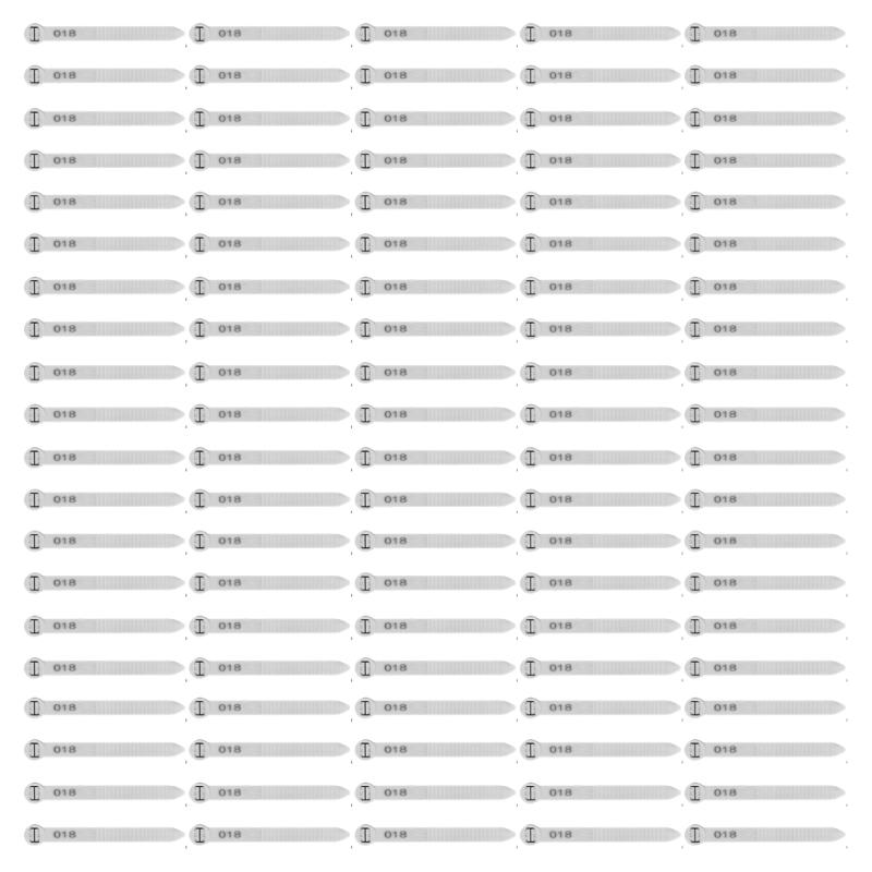 Sequential Numbered Leg Rings for Poultry 1-100 Set Waterfowl System Plastic Identification Bands for Farm Bird