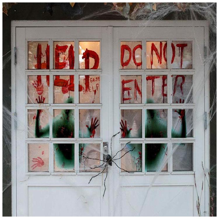 Halloween Stickers Decorations Clings for Adults for Auto Door Window Home Tags