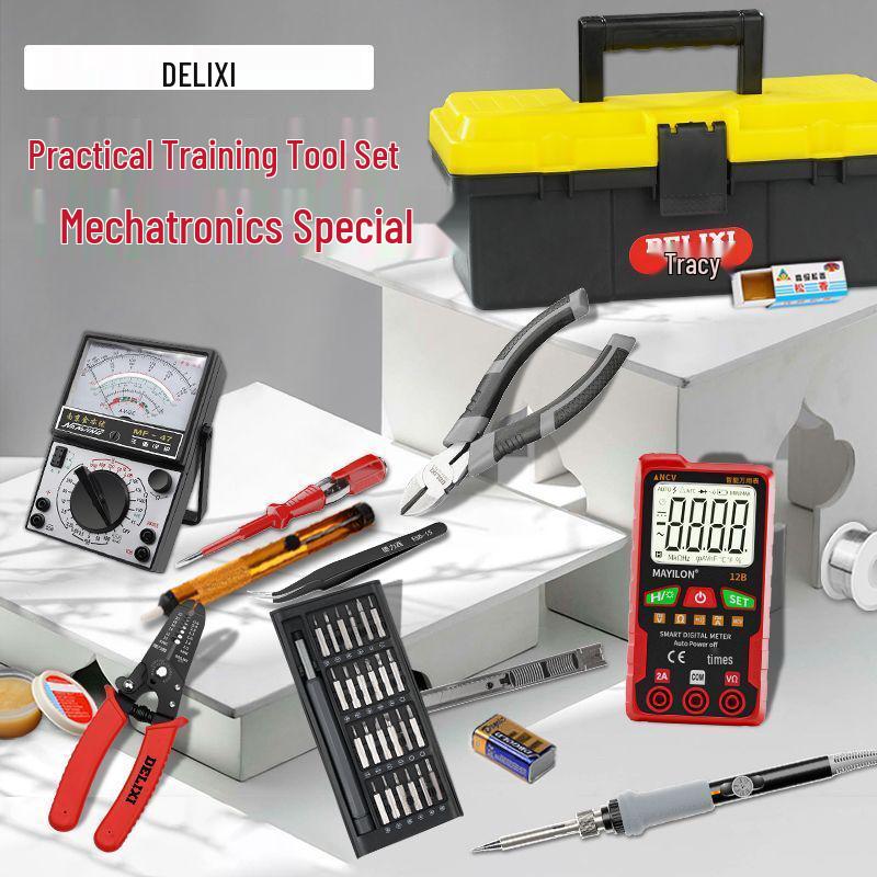 Complete Electrician Tool Kit with Multimeter for Students & Home Repair