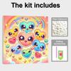 Kit Pittura Diamante 5D Fai da Te Cuore d'Amore Carino con Perle e Gemme per Adulti/Principianti Idea Regalo Decorazione Casa 11,81x11,81 pollici