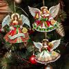 Weihnachtsengel Anhänger Vintage Weihnachtsengel Papieranhänger Weihnachtsbaumdeko für Zuhause Weihnachten Wandbehang Ornament Deko